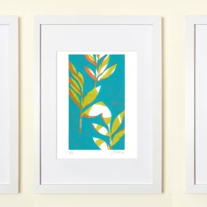 Tres monotipos tonos verdes