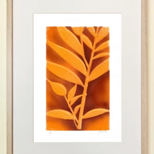 Hojas Vibrantes en Naranja