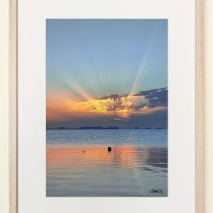 Cuadros para decorar, amanecer en el Mar Menor